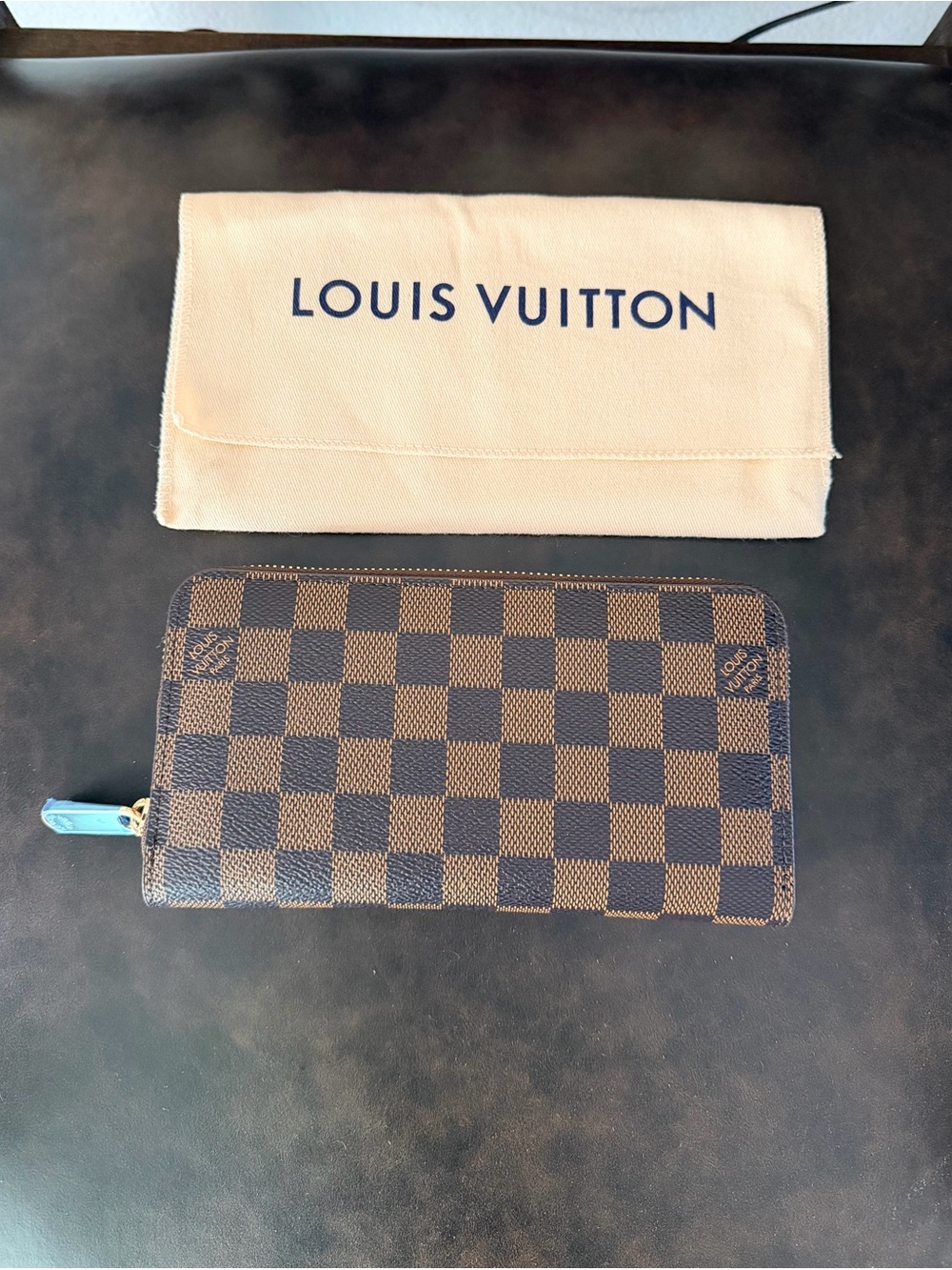 Zip-Around Wallet in Brown